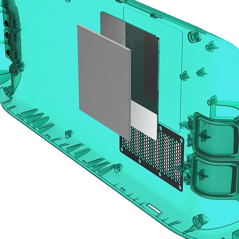 Placa trasera transparente para cubierta de vapor, carcasa de repuesto para accesorios de cubierta de vapor, cubierta trasera de disipación de calor