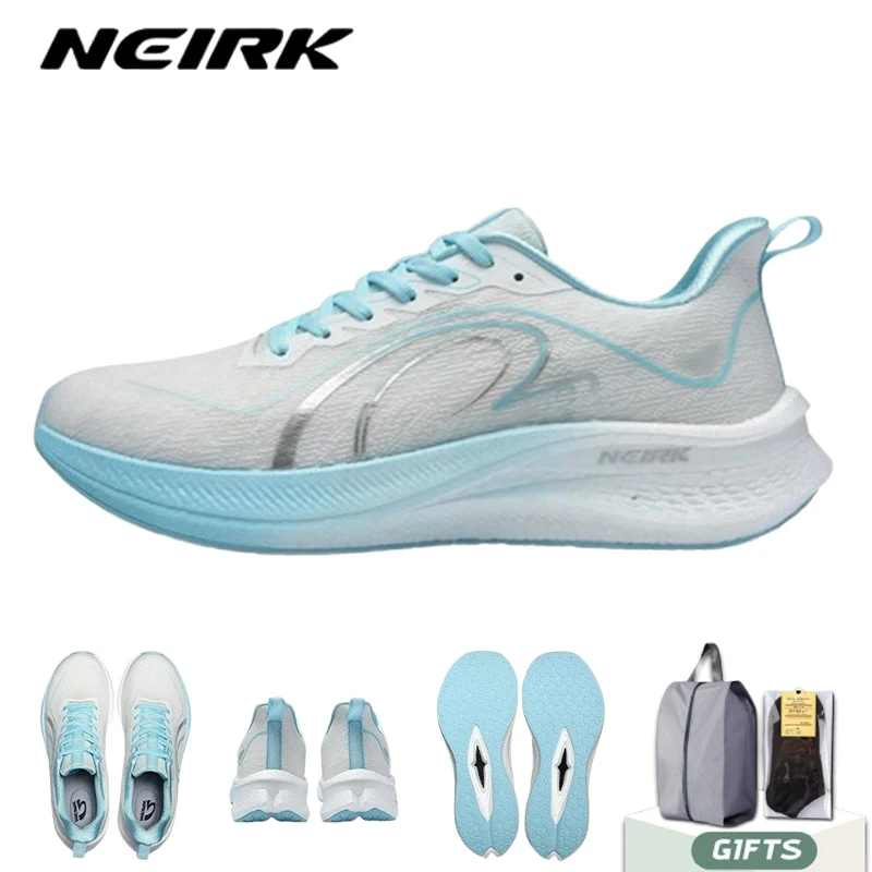 حذاء جري NEIRK للرجال ذو وسادة هوائية من الكربون يسمح بمرور الهواء وخفيف الوزن من ماراثون للنساء، حذاء رياضي مرن غير قابل للانزلاق