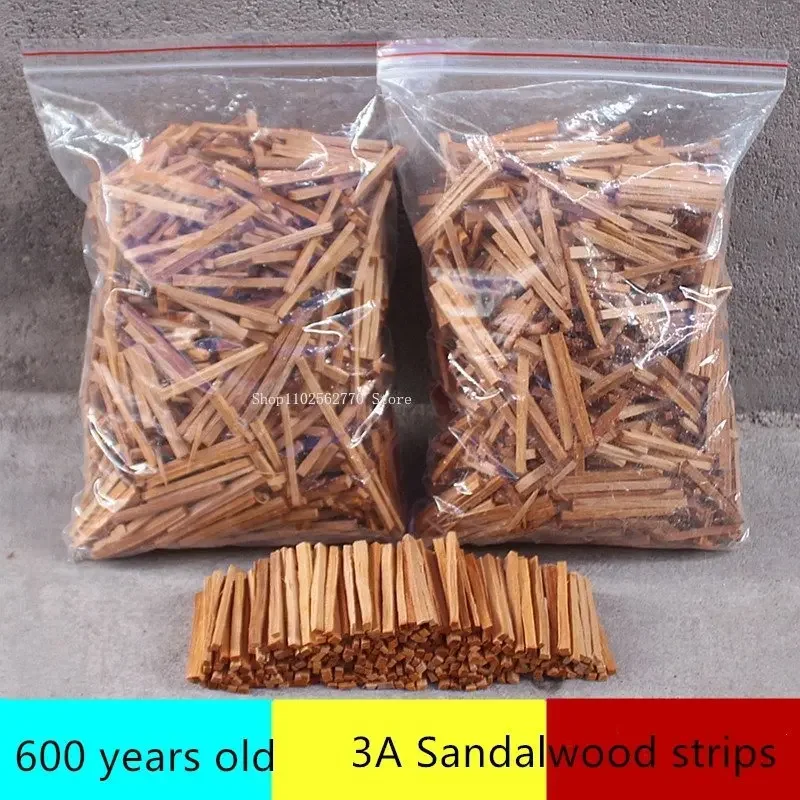 500g 600-jahr-alte Baum 3A Sandelholz Streifen Original Holz Holz Material DIY Home Indoor Tempel Buddha halle Ritual Weihrauch