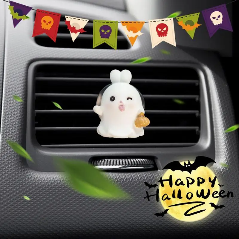 Ghost Car Air Freshener Vent Clip Halloween Car Air Fresheners Vent Clips 3D Cuteair Freshener Vent Clip Halloween Car