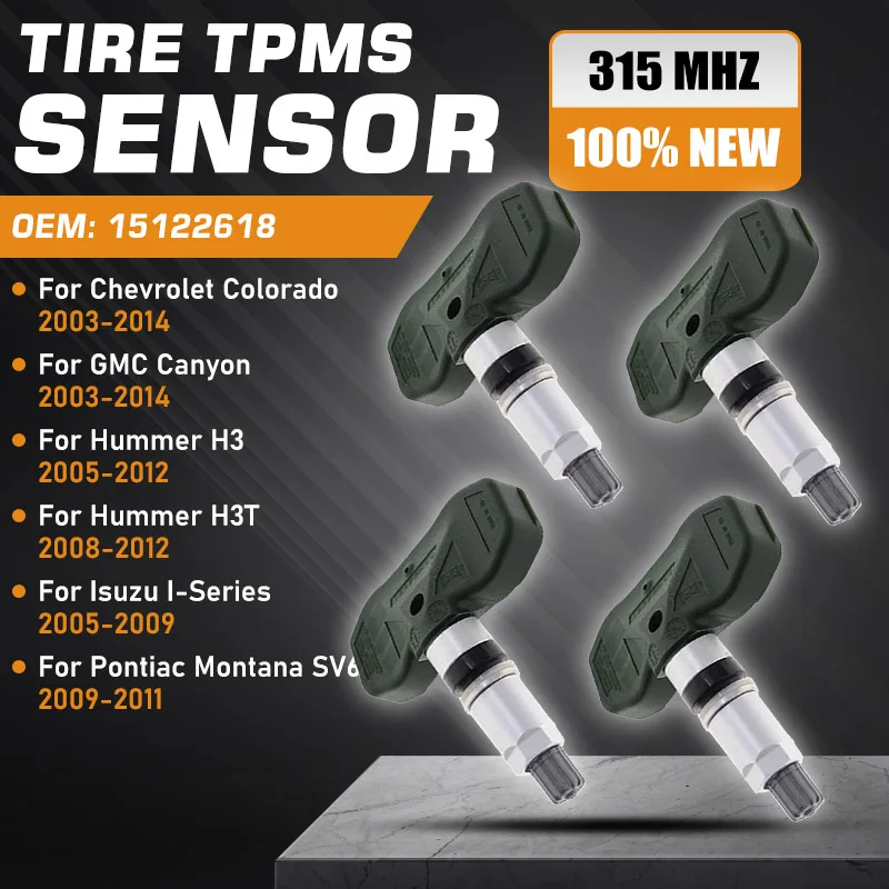 

Car Tire Pressure Sensor TPMS For Chevrolet Colorado GMC Canyon 2003-2014 Hummer H3 H3T 2005-2012 Isuzu I-Series Pontiac Montana