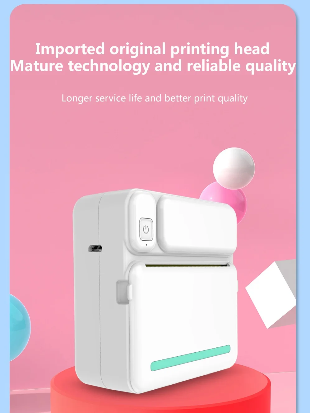 Draagbare Mini Geen Inkt Printer Draadloze Bt Thermische Fotoprinter Label Memo Verkeerde Vraag Printing Printer Kinderen Cadeau