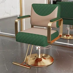 Silla De peluquero moderna Retro, barbería De lujo, silla De peluquero giratoria diseñada, salón De belleza, muebles De salón