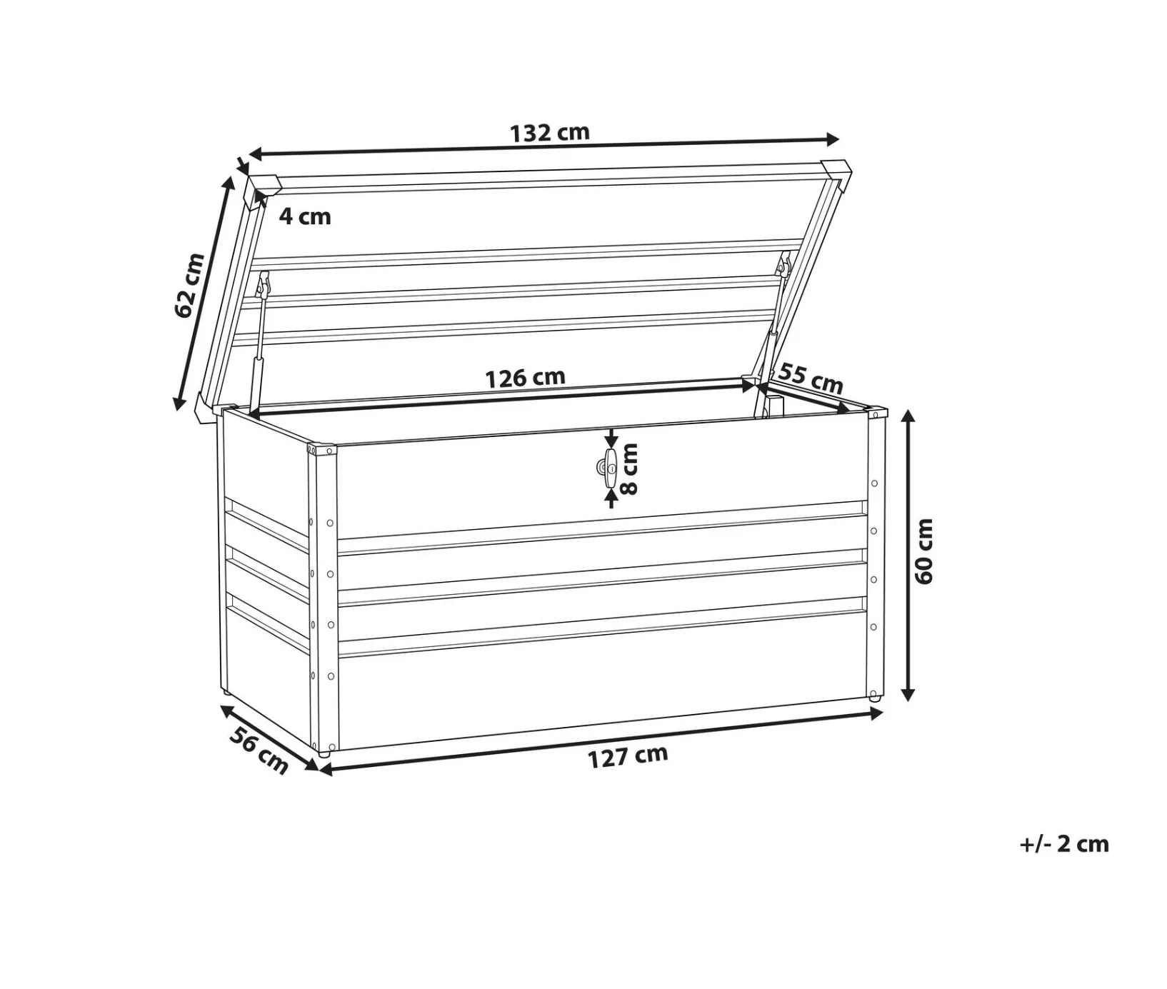 Outdoor Waterproof Patio Storage Bin Summer Deck Box For Cushions Throw Pillows Garden Tools Wood For Outdoor Storage House