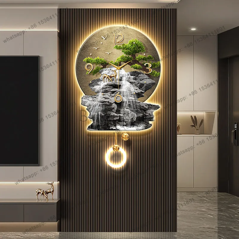 Best Sellers Led Luxury Wall Clocks Big Size Aesthetic Design Fashion Modern Wall Watch Creative Silent Reloj De Pared Living Ro