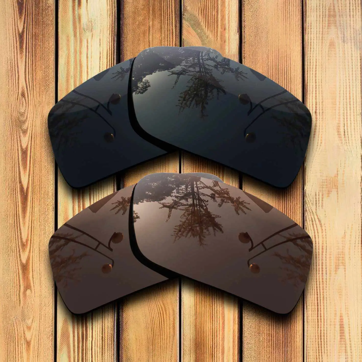 

100% Precisely Cut Polarized Replacement Lenses For-Spy Optic General Sunglasses Solid Black& Brown Combine Options