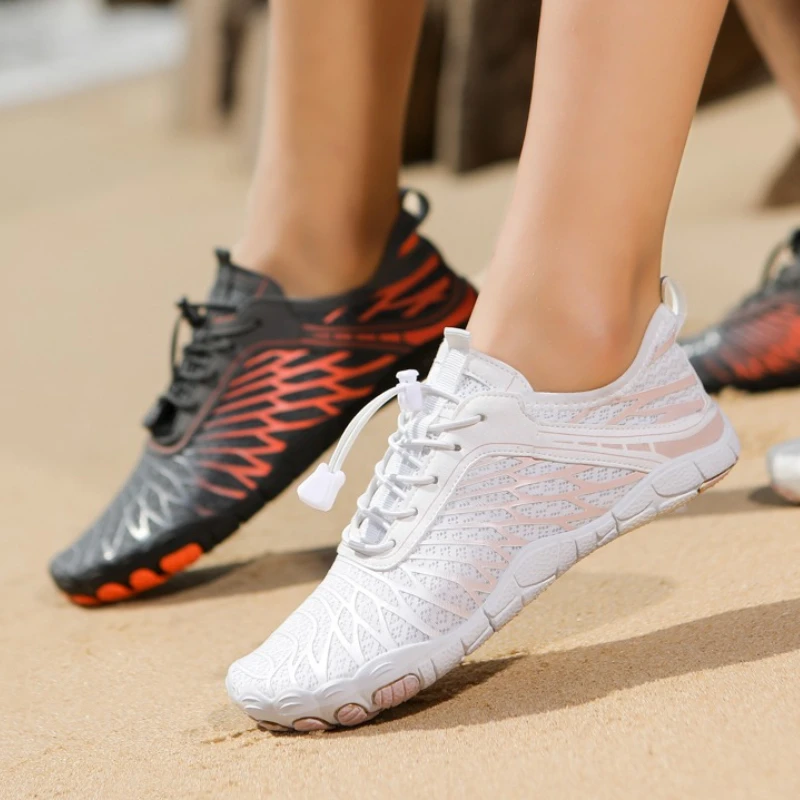 

Забродные кроссовки унисекс, нескользящая быстросохнущая обувь цвета морской волны, дышащие уличные кроссовки для спортзала, пляжа, плавания босиком, парные кроссовки вверх по течению