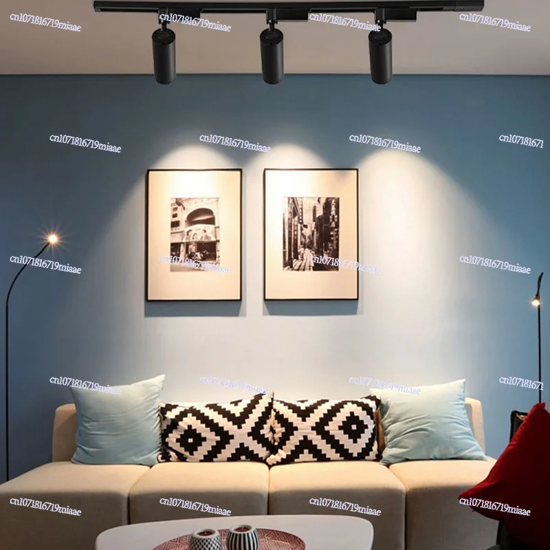 أضواء المسار LED Hill المضادة للوهج، ضوء المسار لمتجر الملابس المنزلية 98 عرض ضوء مسار Cob المثبت