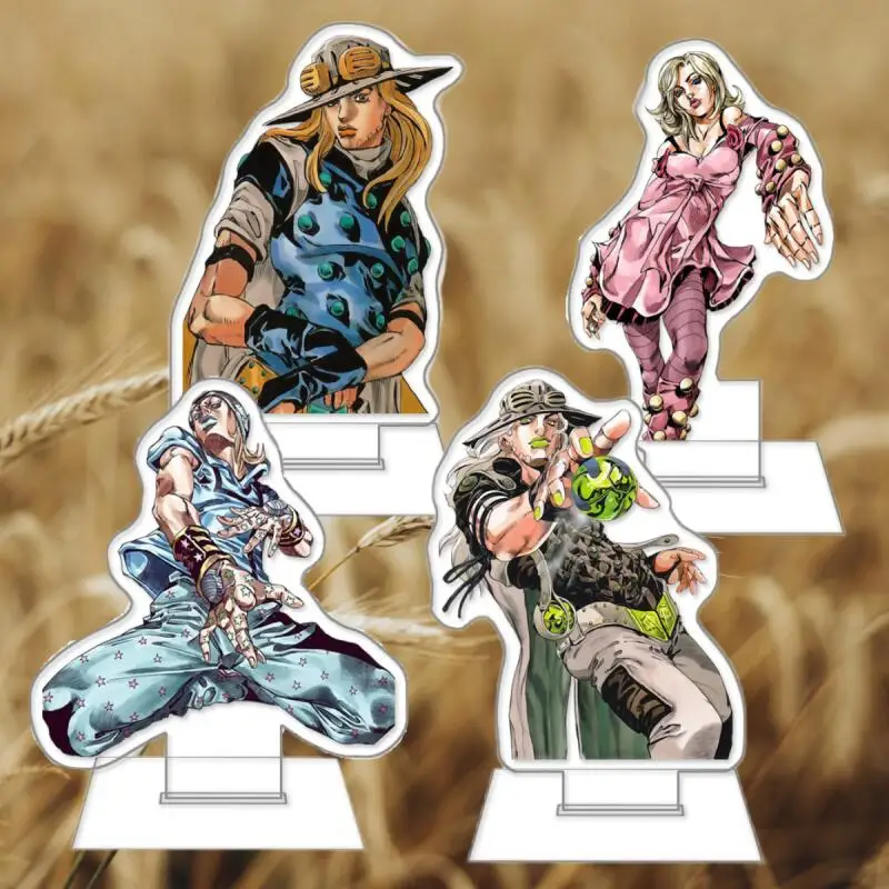 

15Cm Anime Acrylic Standing Sign for Steel Ball Run Lucy Steel Gyro Zeppeli Johnny Joestar Acrylic Standee Desktop Decoration