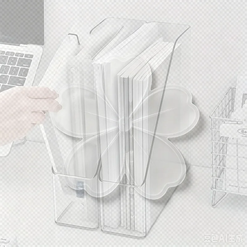 Desk Folder Holder Transparent PET Vertical File Folder Storage Bin Paper Tray Organizer Book Magazines Holder For Home Office