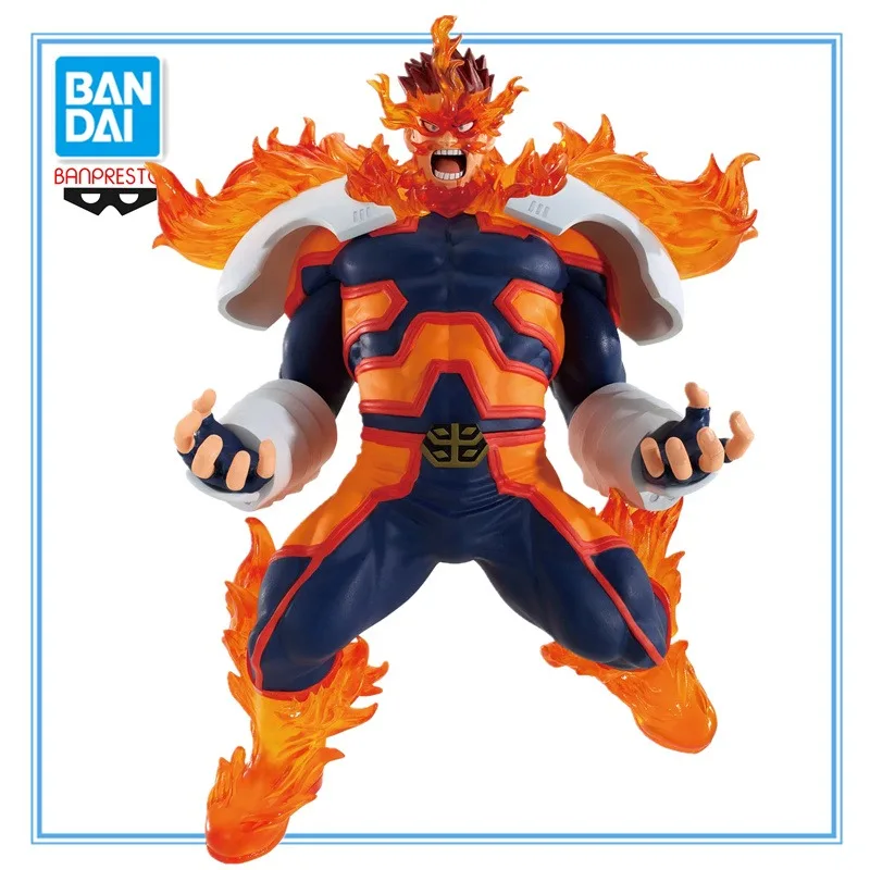 In Stock BANDAI Banpresto My Hero Academia THE AMAZING HEROES PLUS ENDEAVOR PVC 17CM Anime Action Figures Model Collection Toy