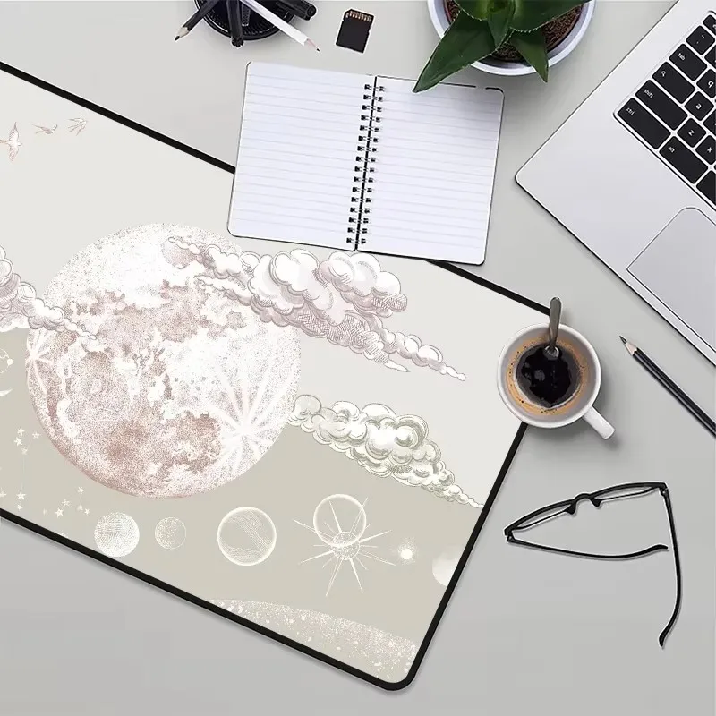 Table Mat Planet Moused Pad Mouse Starfield Desk Mats Earth Deskmat Moon Playmat Xxl Mousepad Gamer 900x400 Deskpad Cabinet Pads