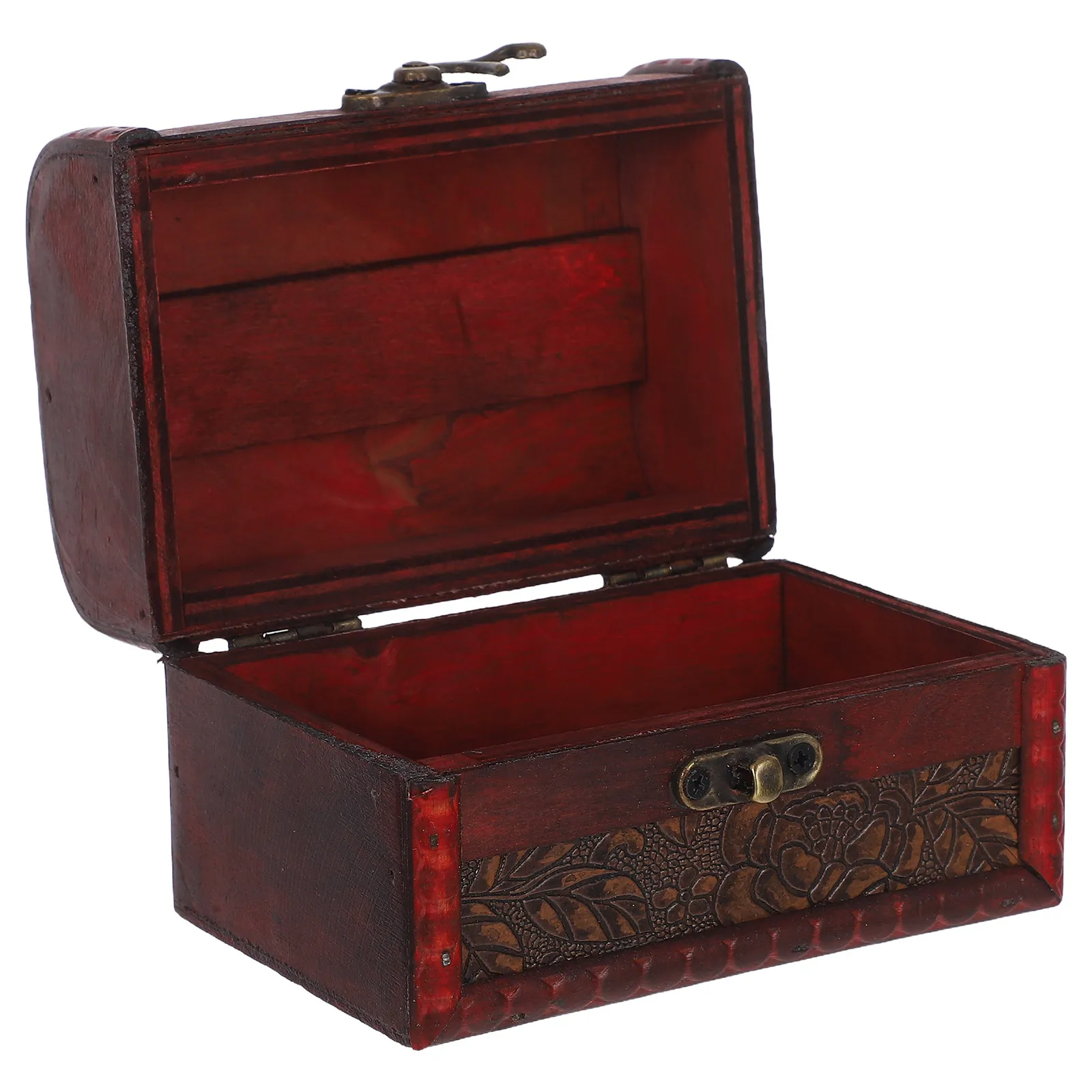 

Винтажная шкатулка для украшений, ретро-органайзер из дерева, портативный контейнер с ручкой для ожерелий, свадебных сувениров и мелочей