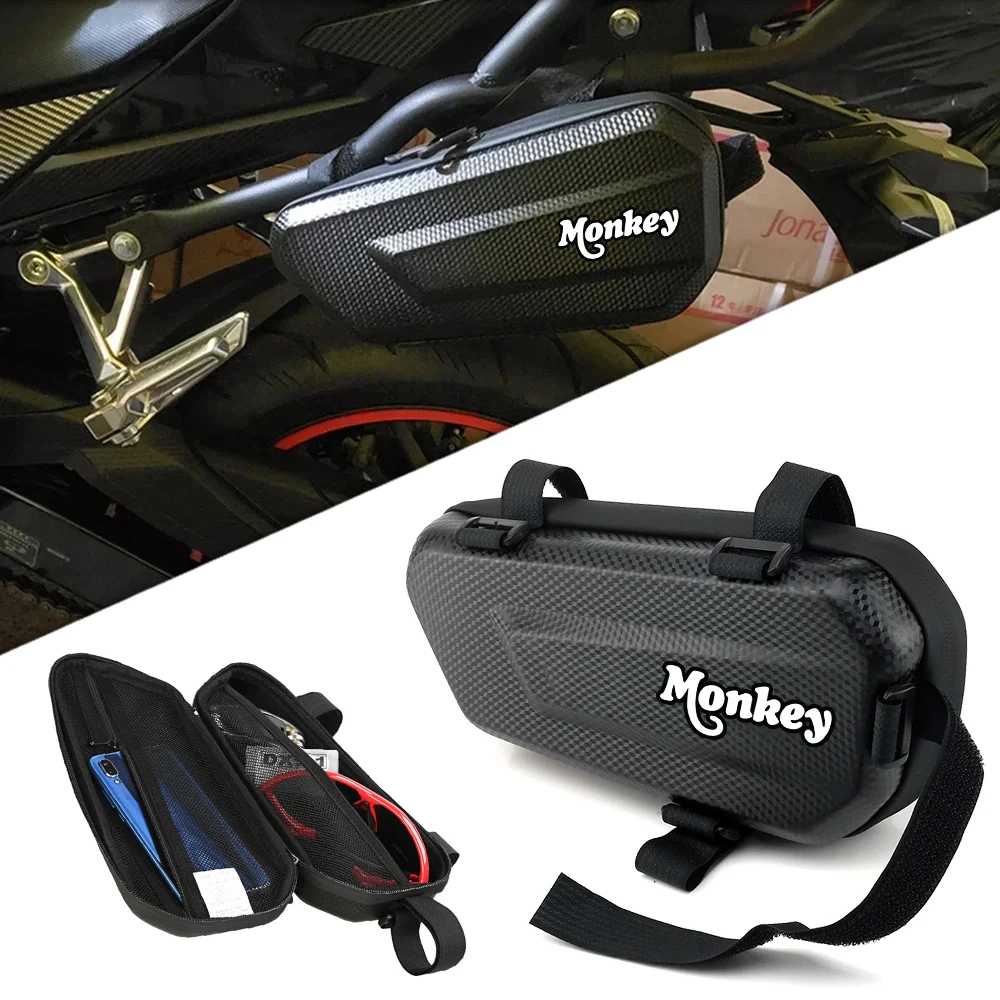 EVA Hard Shell Thickened Fabric Motorcycle Storage Bag Side Bag For Honda Monkey Z125 Z120 Monkey125 Z 120 125 DAX125