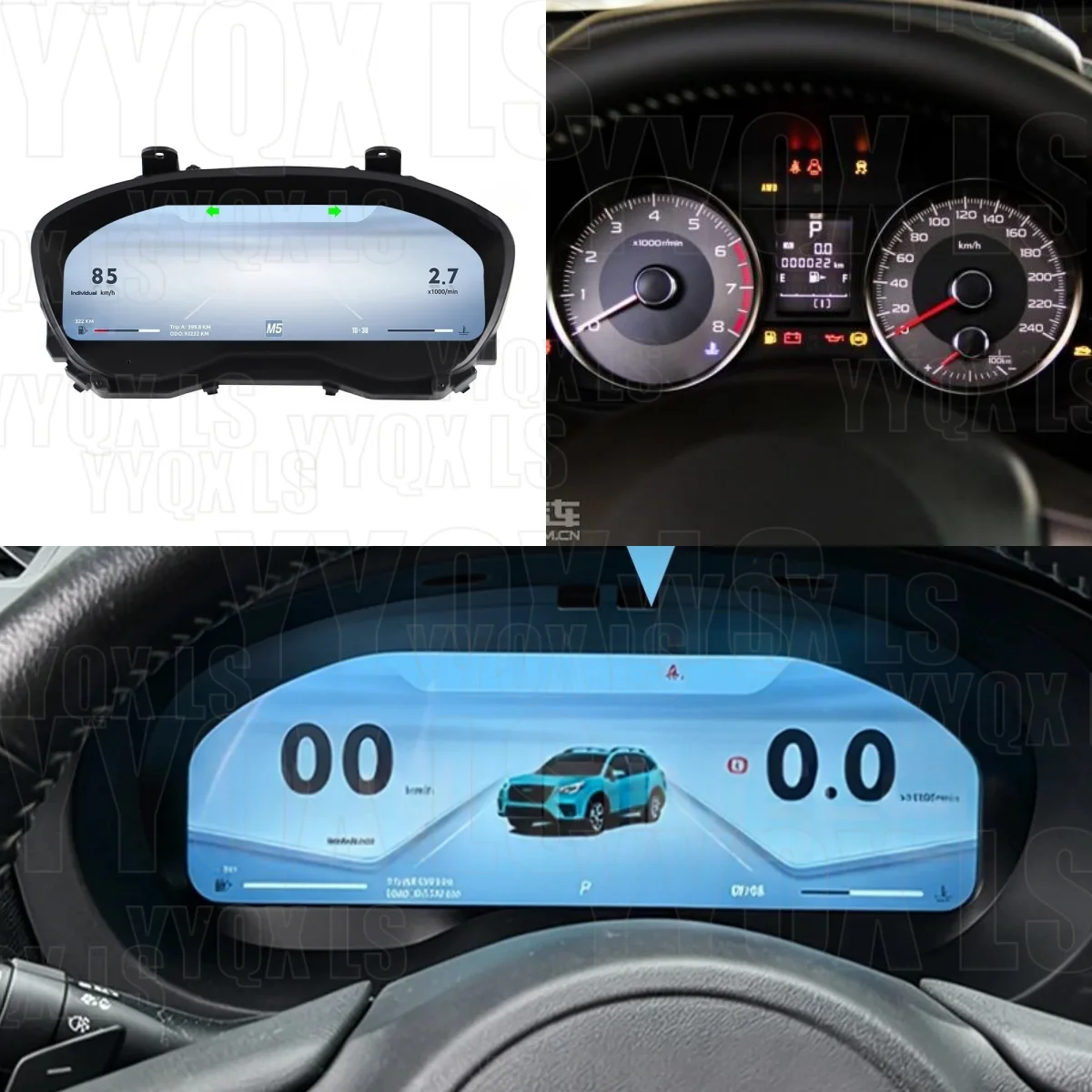 12.3'' Digital Instrument Cluster fit for SUBARU Forester 2019-2024 Liquid Crystal Display Dashboard with CarPlay Plug and Play1