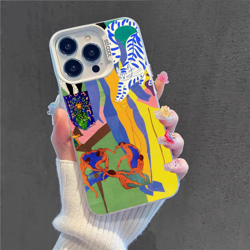 Henri Matisse Art Painting Phone Case For IPhone 16 15 14 13 12 11 Pro Max X XR XSMAX 8 7 Plus Matte Shockproof Back Cover