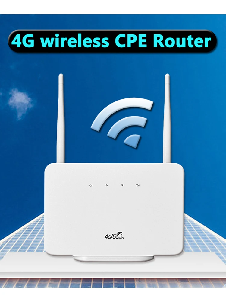 WiFi Router 300Mbps 4G Router Wireless Modem External Antenna with Sim Card Slot EU Plug Internet Connection