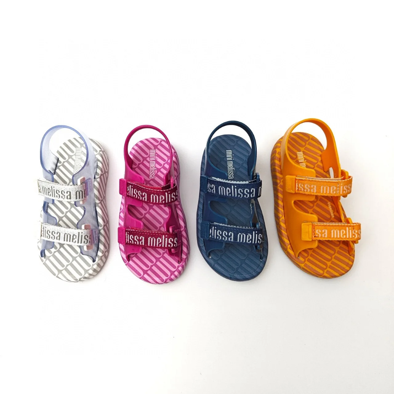 Mini Melissas Children Sandals Leisure Sewing Soft Leather Chunky Kids Beach Sliders Black Beige Flexiable Fashion Daily Boys