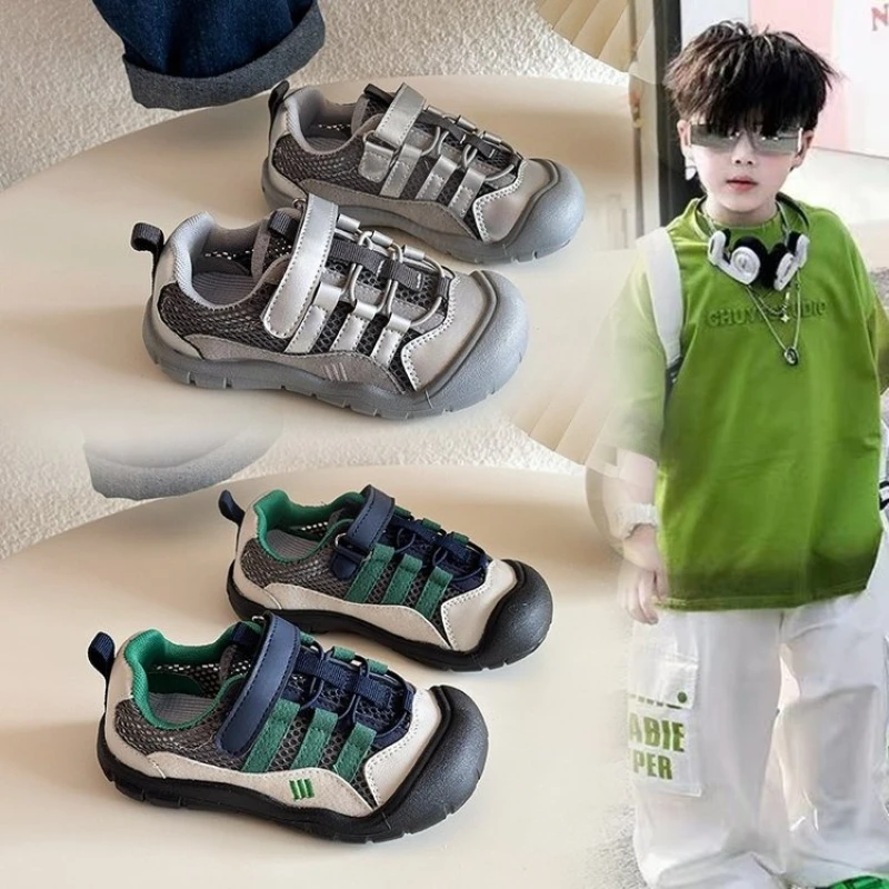 

Kids Casual Shoes Children Beach Sandals Baby Summer Infant Toddler Shoes Genuine Leather Soft-soled School Girls Boys Sandals