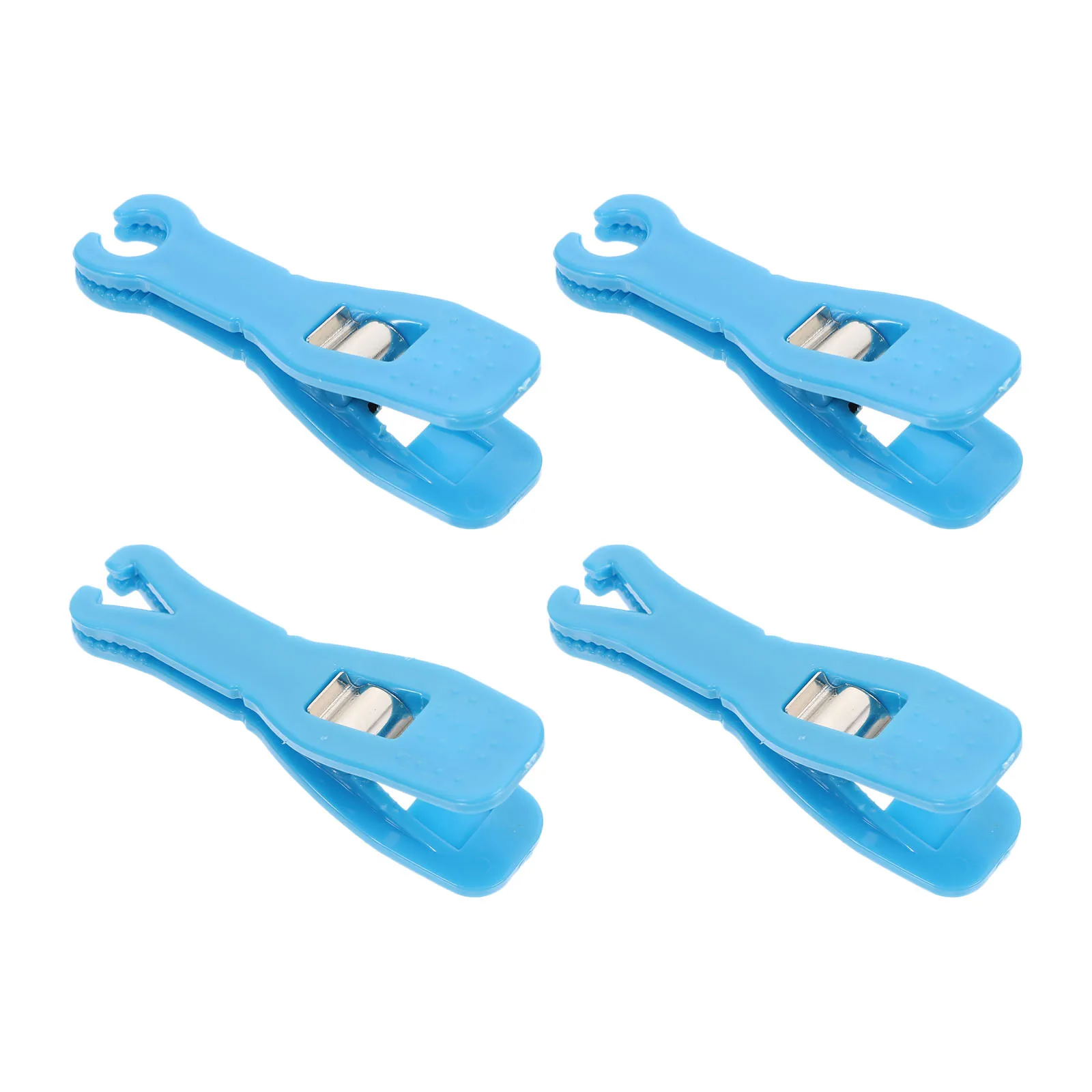 

4 Pcs Piercing Tool Ear Kits Clamp Clamps Body Piercings Blue Metal for Pierce Tools