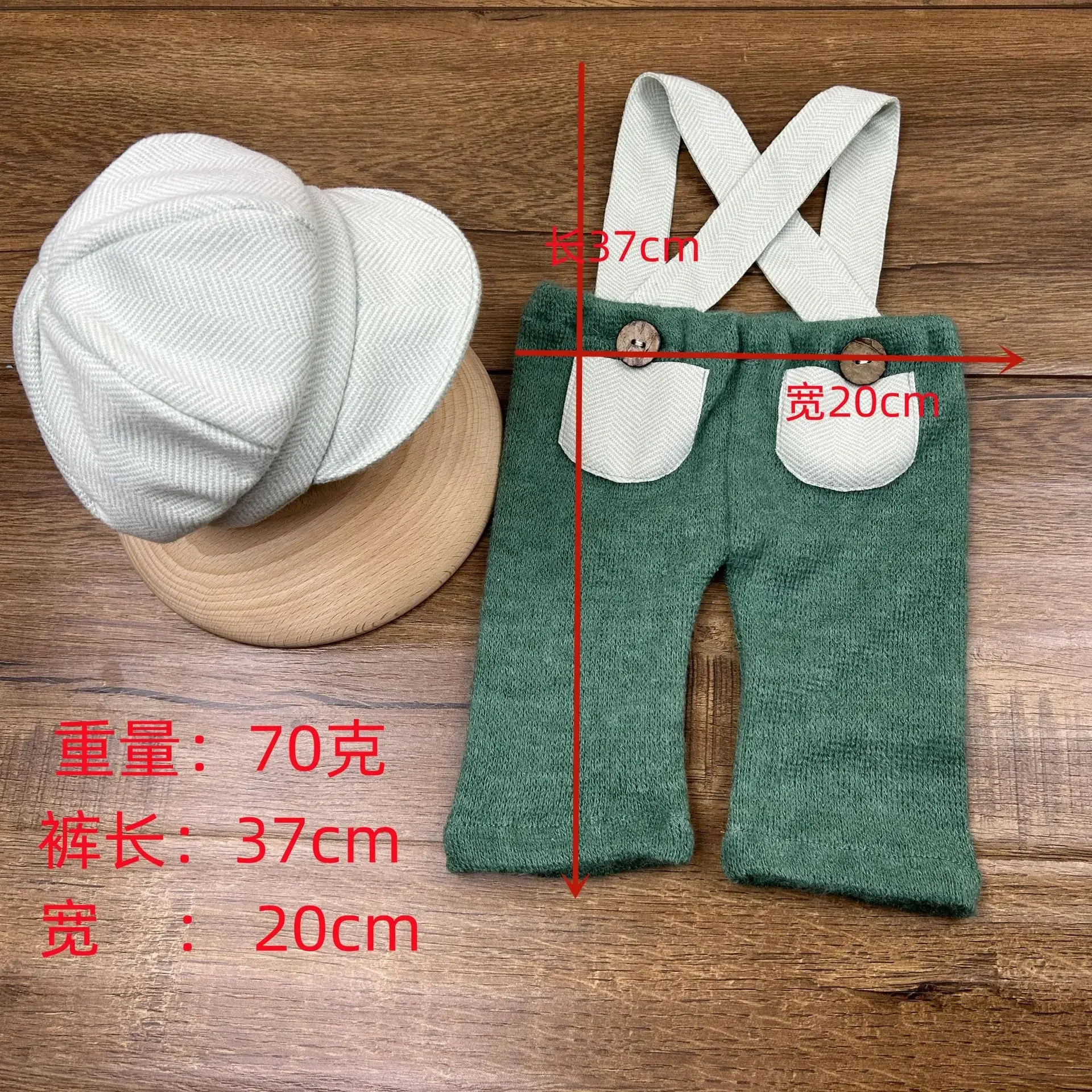 Original Baby Costumes Romper Newborn Photography Props Hat Overalls Baby Photo Accessories Christmas Baby Clothing Photo Outfit