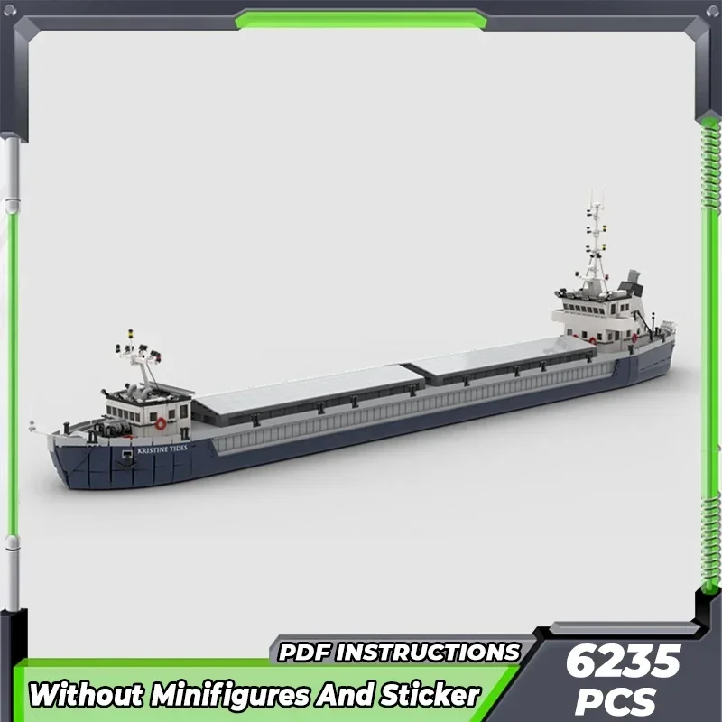 Moc Building Bricks Military Model Military Dry Bulk Barge Technology Modular Blocks Gifts Toys For Children DIY Sets Assembly