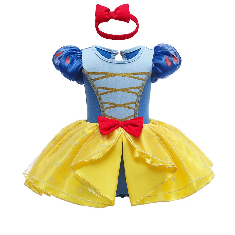 Disney Snow White Princess Anna Baby Girl Baby Romper Tutu Dress with Headband Halloween Party Disney Snow White Princess Anna Baby Girl Baby Romper Tutu Dress with Headband Halloween Party