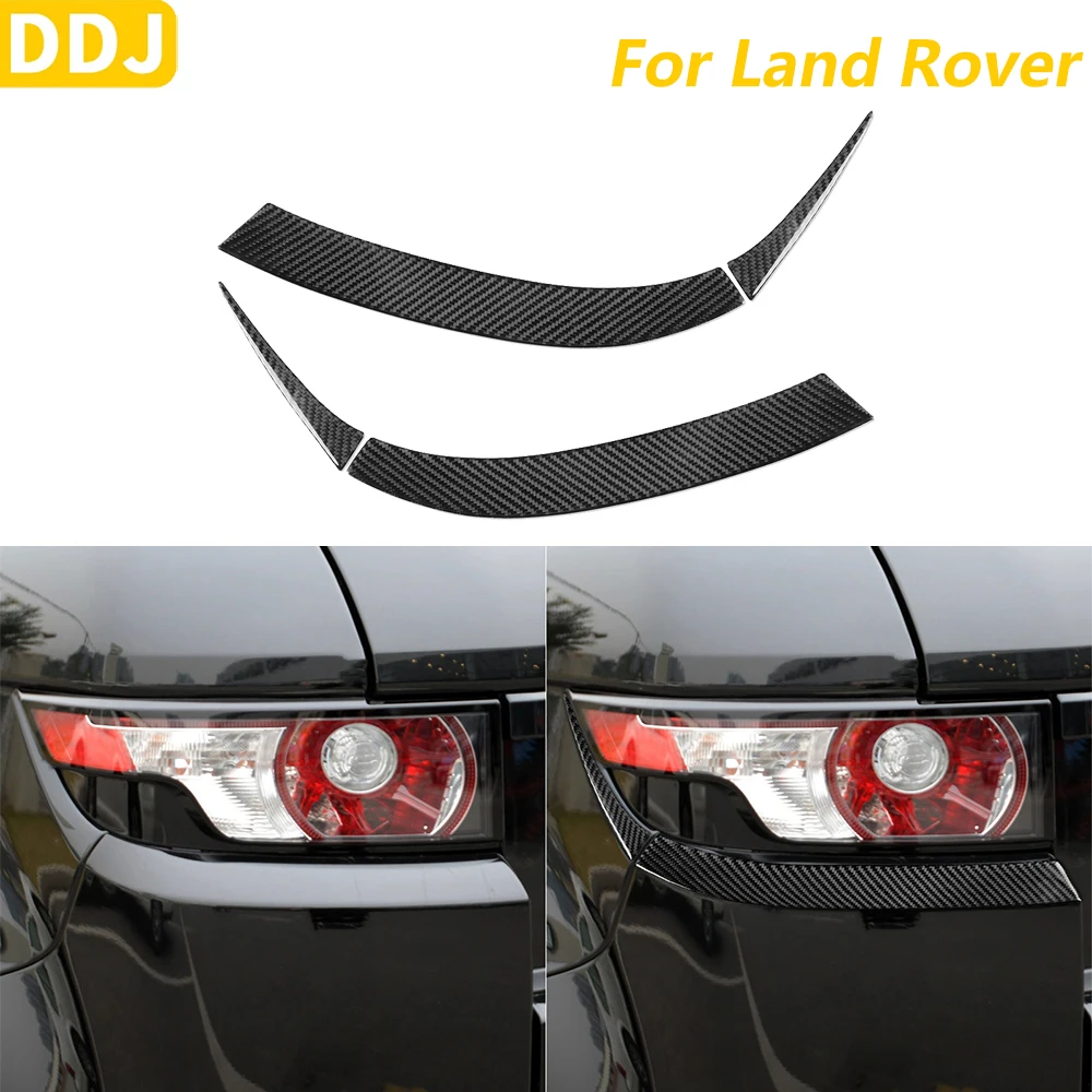 

Накладка на задний бампер из настоящего мягкого карбона для Land Rover Range Rover Evoque 2012-2015, аксессуар для интерьера, наклейка