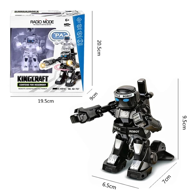روبوت روبوت يتم التحكم فيه عن بعد للأطفال ، 2.4 جرام ، لعبة روبوت إلكترونية صغيرة ذكية ، هدية للأطفال
