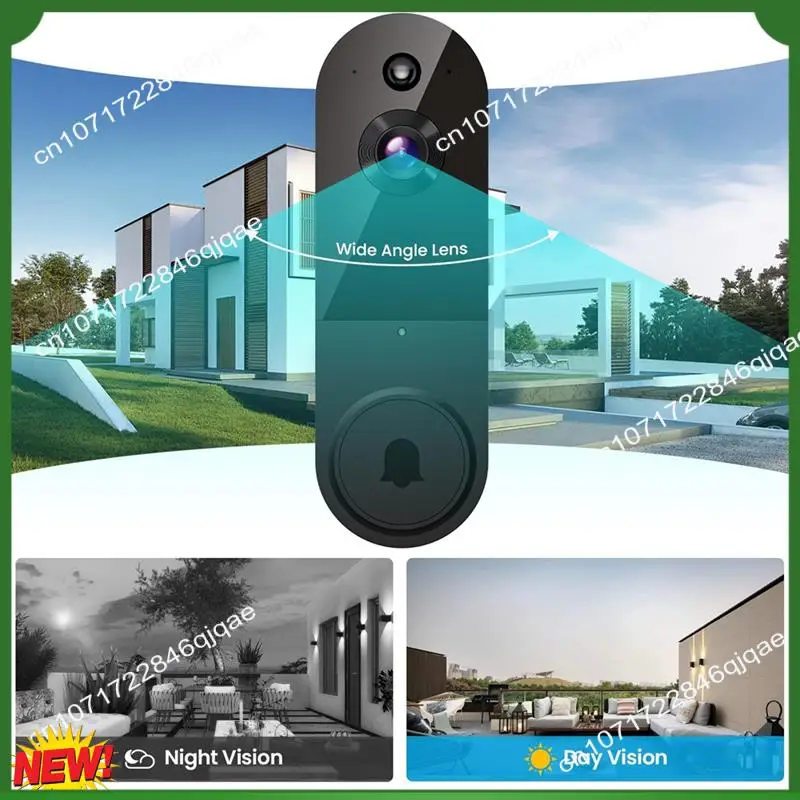 

A48I 1080P Wireless Video Doorbell Camera With Chime,AI Human Detection,2-Way Talk,Live View,Cloud Storage US Plug