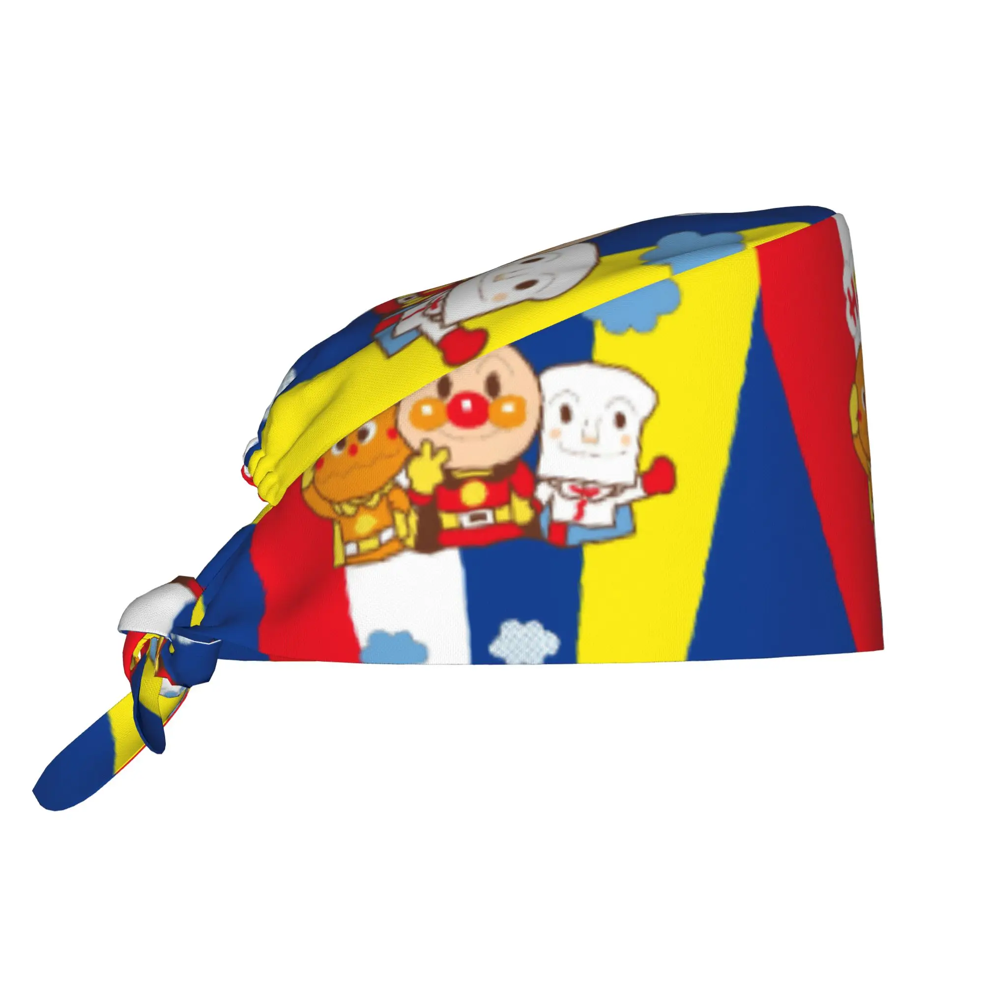 Custom Anpanman Hot Breathable Nursing Work Cap Surgical Scrub Caps Nurse Medical Cap  Work Scrubs Hat for Hospital Pharmacy