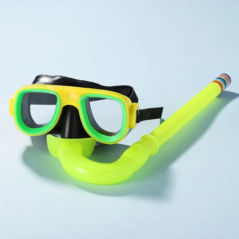 Children Diving Goggles Snorkel Set Swimming Large Frame Snorkeling Equipment HD Diving Goggles