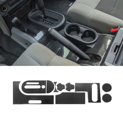 for Jeep Wrangler (Jk) 2007 2008 2009 2010 Gear Shift Water Cup Panel Decoration Cover Trim Decal Car Interior Accessories