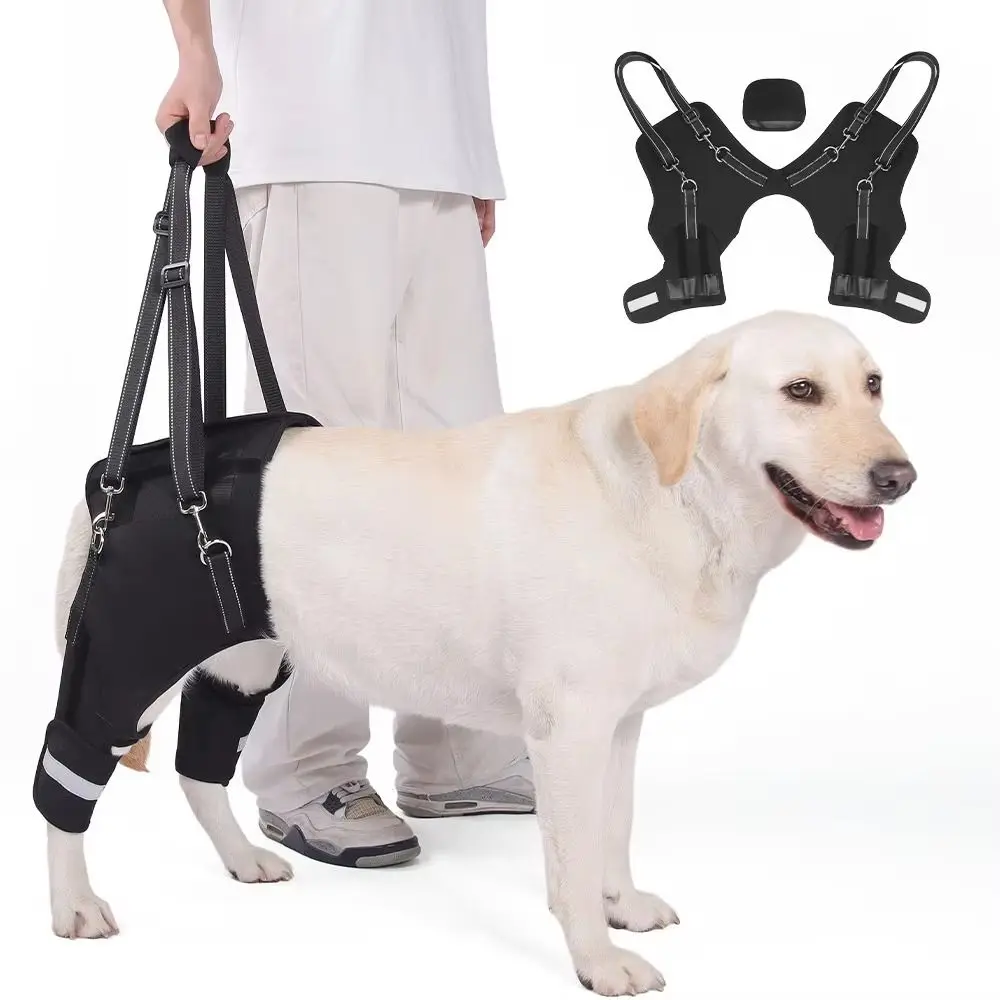 

Legs Hip Support Dog Lift Harness Black Sturdy Handle Pet Aid Assist Tool Soft Padded Breathable Walking Support Straps