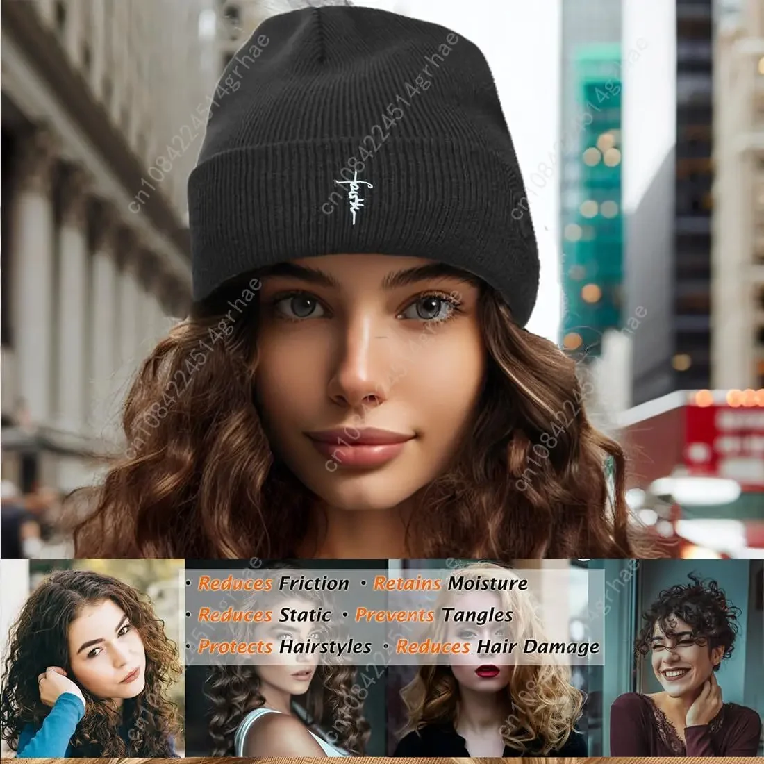 الساتان اصطف قبعات صغيرة للنساء الرجال المطرزة الإيمان قبعة الحرير بطانة بيني قبعات الشتاء للنساء قبعة صغيرة مترهل #5