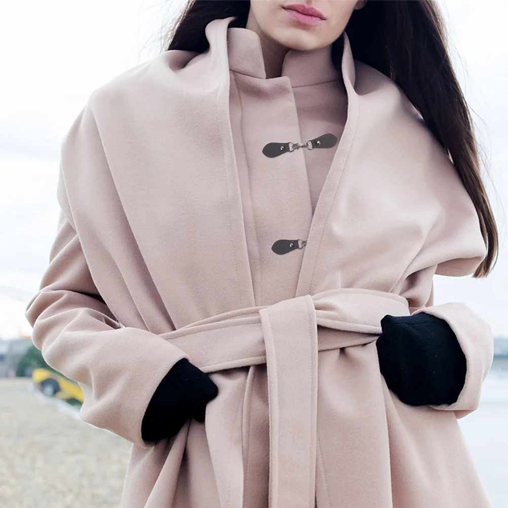 

6pcs Metal Hook Buckle Closure For Poncho Coat Toggle Buttons Shawl Clip Cardigan Fastener Wrap Alloy Clasp Pin