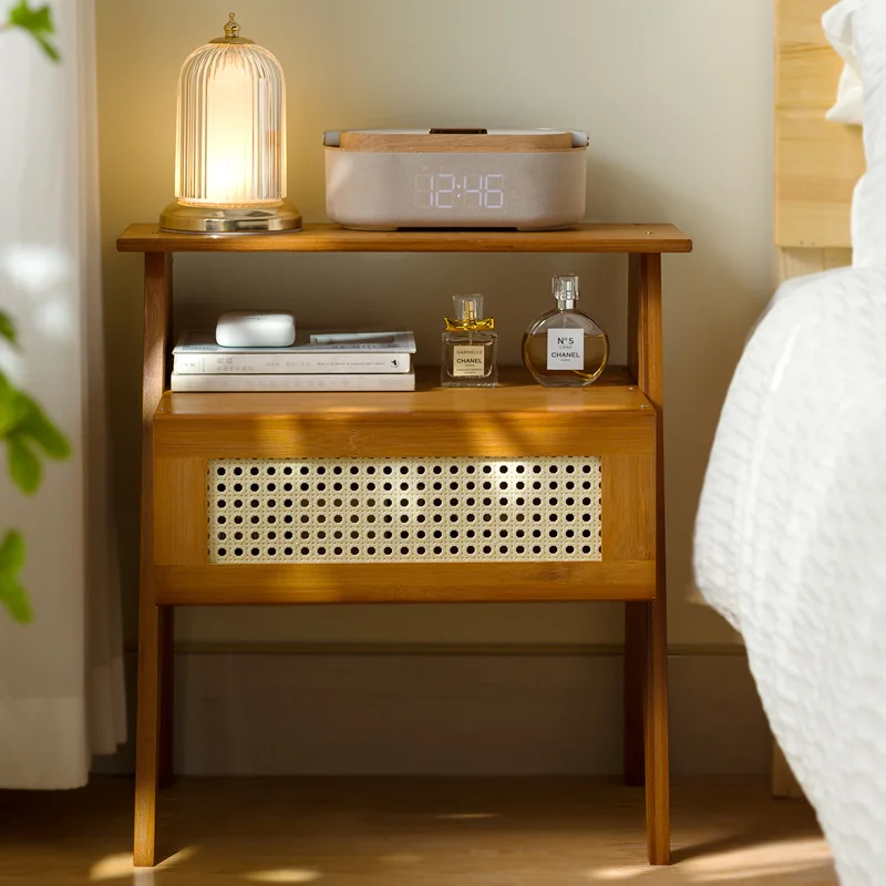 *Bedside Cabinet with High-end Feel, Ultra-narrow Home Storage Side Table