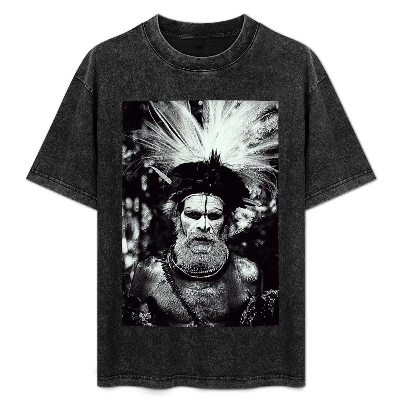 Papua New Guinea Chief Art Photo T-Shirt cute clothes basketball graphic tees mens t shirts casual stylish