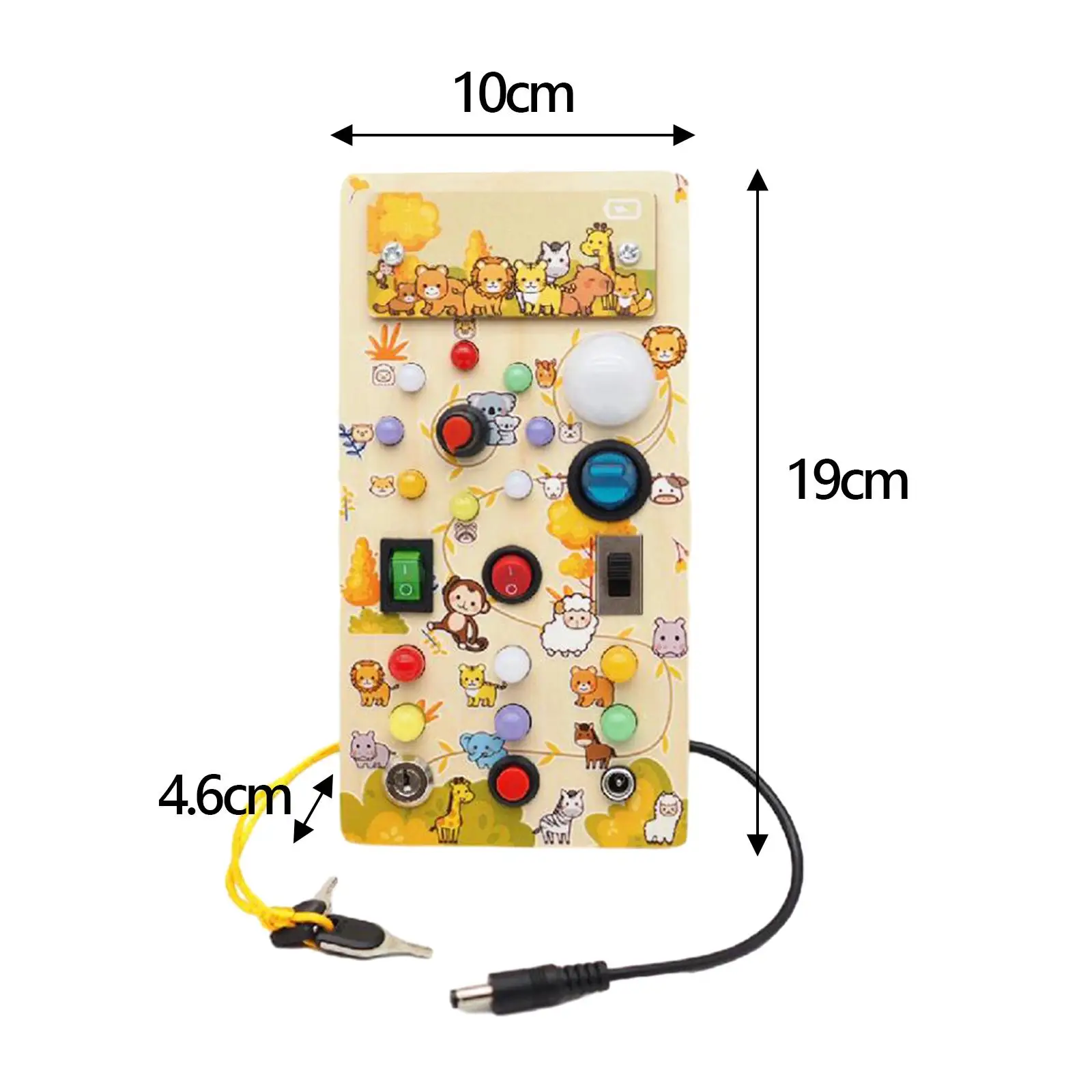 Wooden Busy Board para pré-escolar Holiday, Ensino Prop, Travel Toy