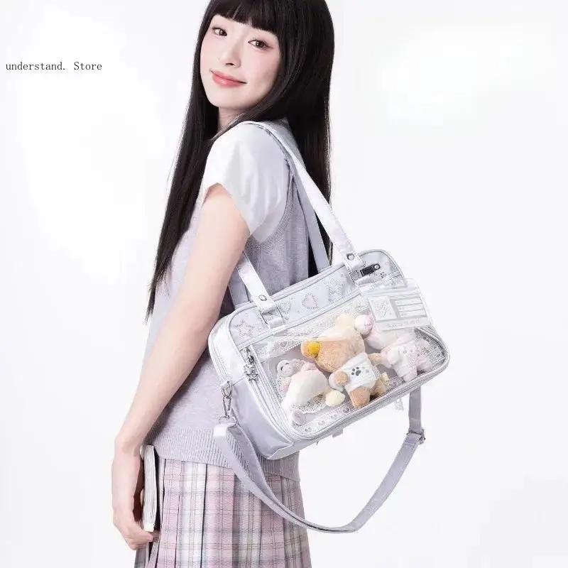 Niche and Causal Versatile Japanese Sweet Cross Body Jk Pain Bag Anime Ballet Style Shoulder Pain Bag