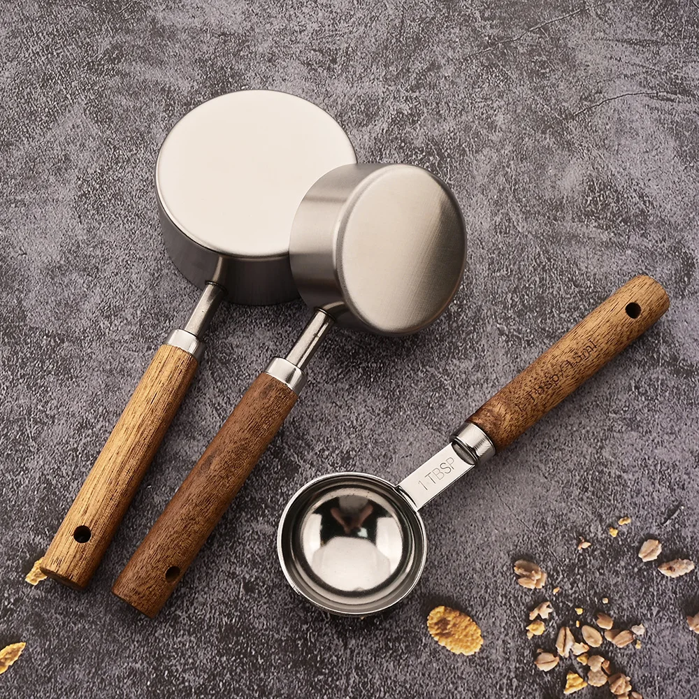 1/4/8Pcs Measuring Spoon Set Stainless Steel Multifunctional Cookware Portable Heavy Duty Kitchen Gadgets Baking Seasoning Spoon