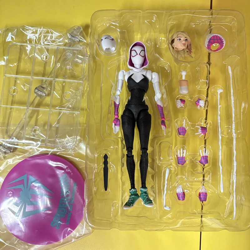 Shf Spiderman Spider Gwen Stacy Miles Morales Action Figure Spider-Man Gwen Spider Anime Model S.H.Figuarts Collection Toys Gift