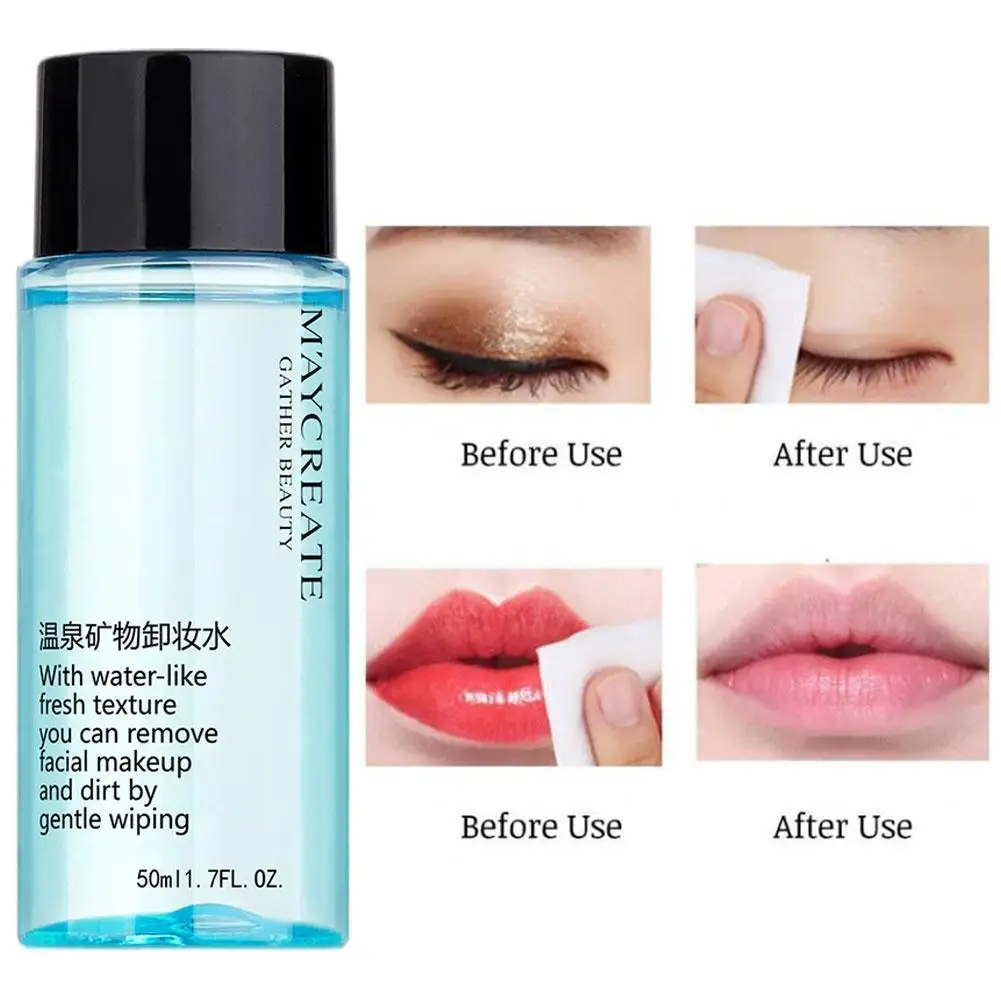 50ml Liquid Deep Cleansing Makeup Remover Water Fresh Gentle Liquid Natural Whitening Purifying Olive Oil Remover Skin Care