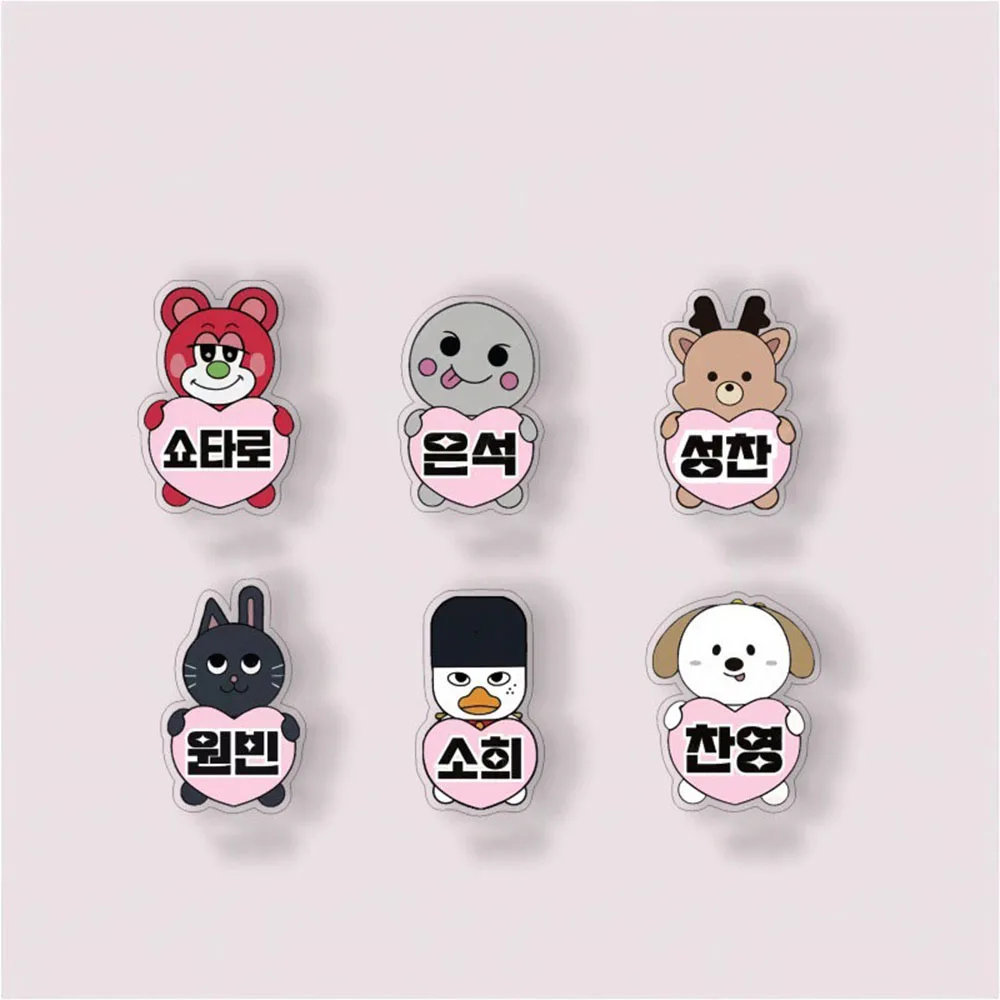 KPOP RIIZE Cute Cartoon Acrylic Brooches Sungchan Anton Wonbin Sohee Pin Bag Clothes Accessories Eunseok Shotaro Fans Collection