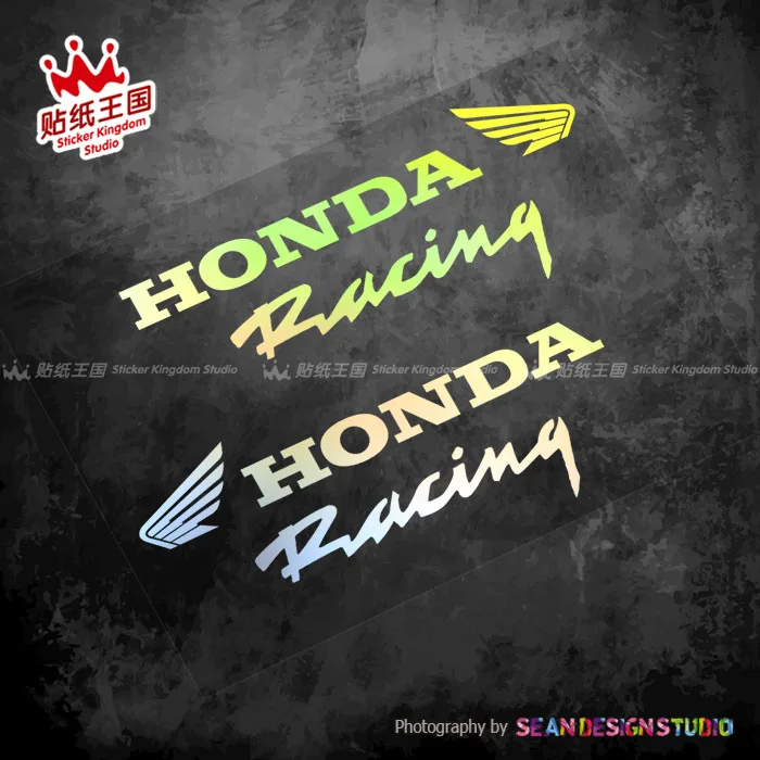 1 pair For Honda Racing CBR1000RR CBR600RR CBR650R CBR500R XADV750 CRF1100L CB1000R motor bike Reflective Decals Stickers 05