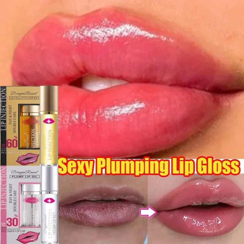 

Honey Lip Volumising Enhancer Plumper Oil Reduces Fine Lines Moisturizing Remove Dark Skin Delicate Lip Care Serum Lip Cosmetic