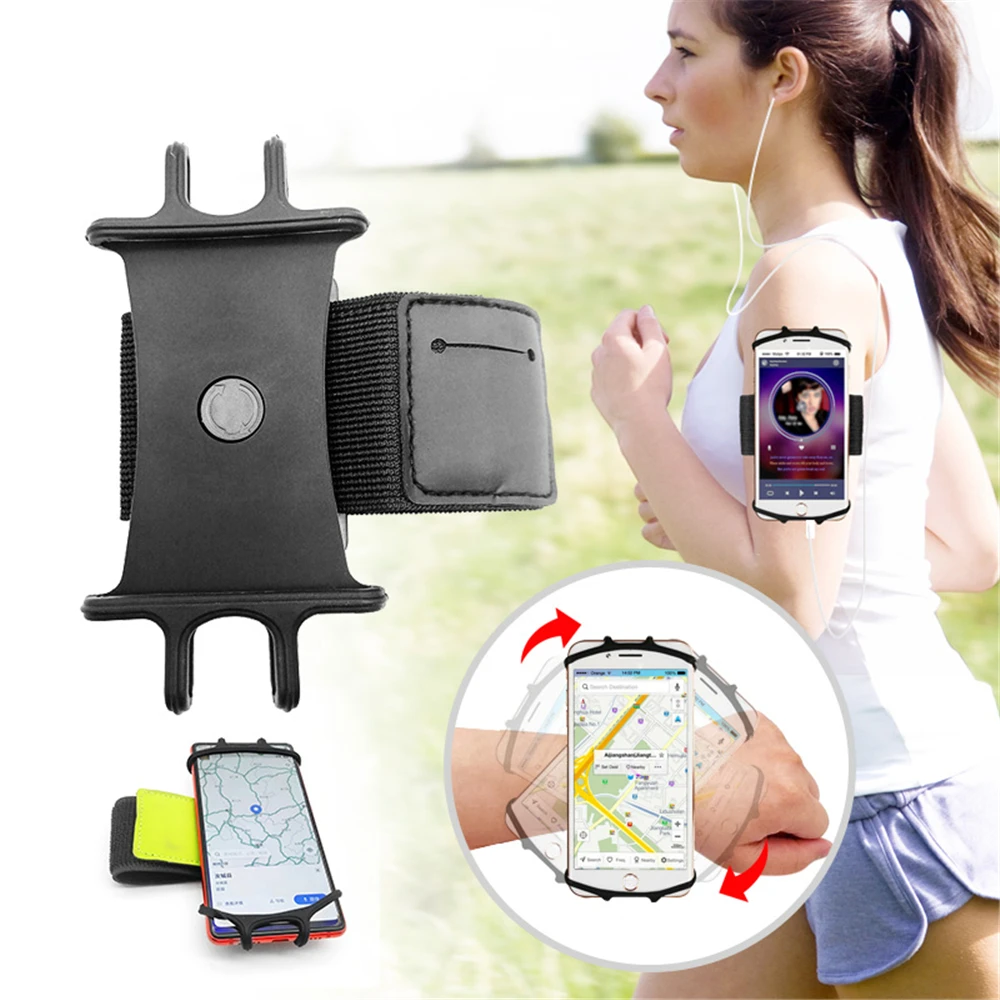 Universal Outdoor Sports Phone Holder Armband Wrist Case Gym Running Arm Band Phone Bag For IPhone Samsung 4.5-6.5 Inch Phone