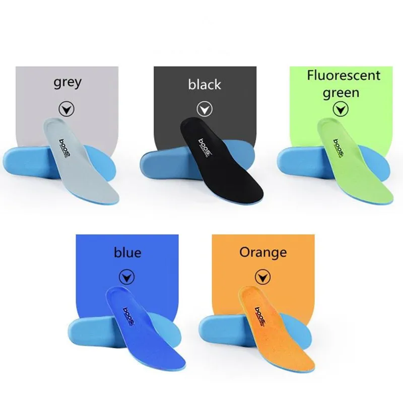 Sports Shock-Absorbing Insoles Soft Breathable Deodorant Cushion Shoe Inserts Running Anti-slip Template for Men Women Insole