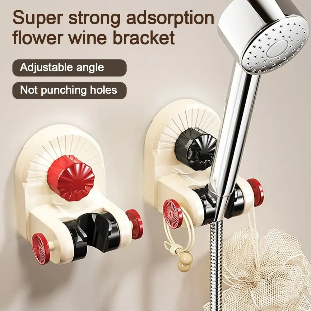 

Держатель насадки для душа на присоске Съемный регулируемый ручной распылитель Поддержка настенного распылителя Фиксированное основание