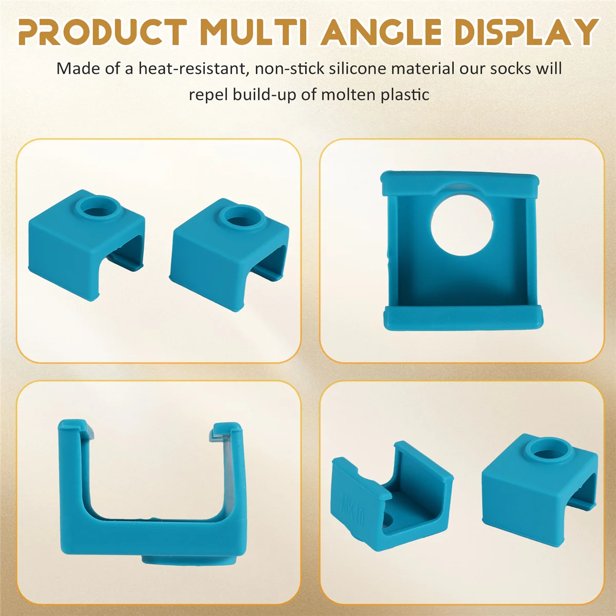 T88C 3 шт. силиконовые носки Mk10 вместо керамической изоляции для Dupicator D4/I3/для I3 2 силиконовая крышка блока нагревателя